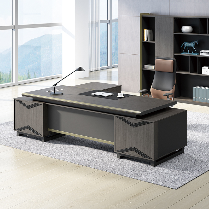Malli DBT002 Modern Executive Desk Toimistokalusteet Managerin Supervisor Desk, Uusi kiinalainen Light Luxury Toimistohuonekalut Boss Desk