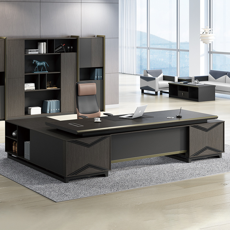 Malli DBT002 Modern Executive Desk Toimistokalusteet Managerin Supervisor Desk, Uusi kiinalainen Light Luxury Toimistohuonekalut Boss Desk