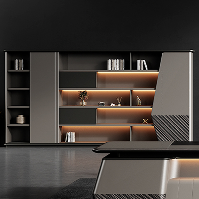 Malli DBT006 Luxury Panel-style Manager Single Executive Desk, puheenjohtaja\\Suuri toimistopöytä ja tuolisarja, Boss Desk