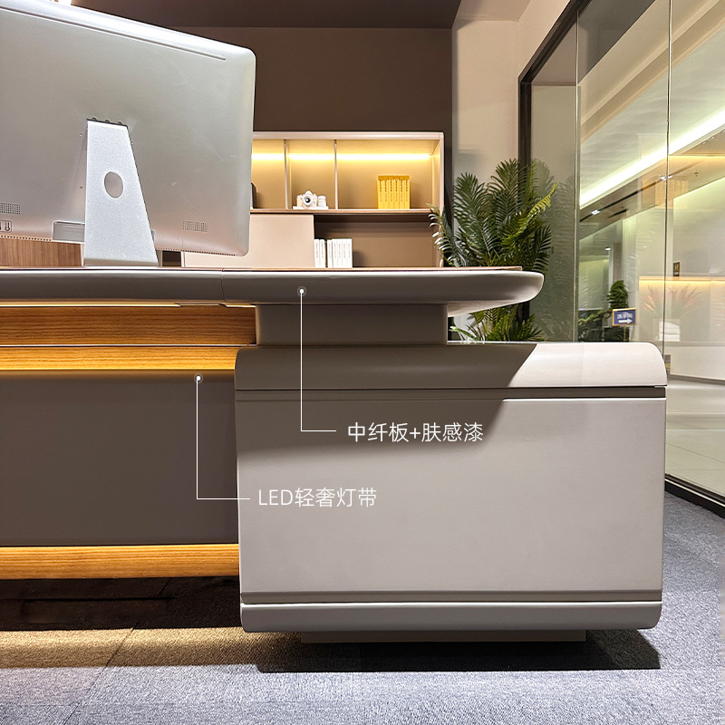 Malli DBT008 Executive Desk, puheenjohtaja/Puheenjohtajan toimistopöytä, Premium Large Manager -pöytä ja toimistotuolisarja johtajalle\\n toimisto